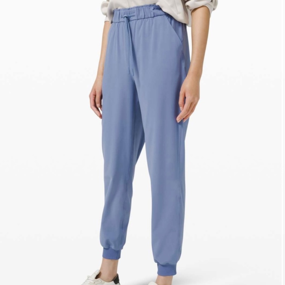Lululemon Stretch High-Rise Jogger Pants - Women's Size 12 - Water Drop Blue